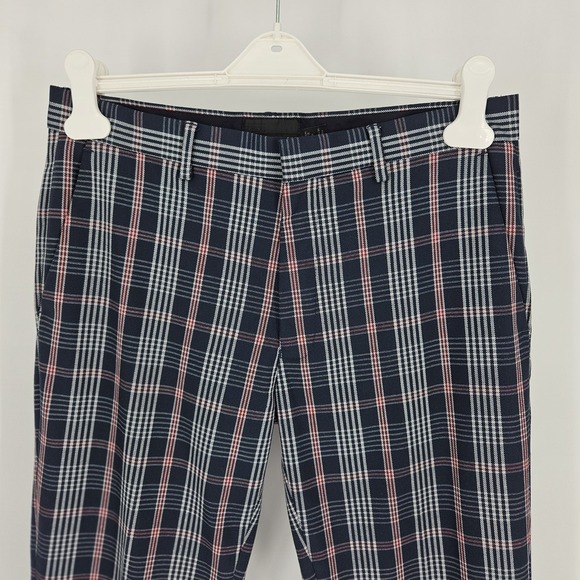 ASOS Tailored Slim Tapered Plaid Pants Preppy Academia Womens Size 10 (W31 L32) - Picture 3 of 11